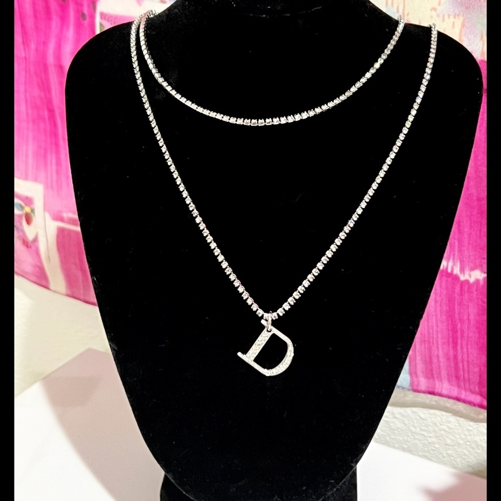 💖SOLD💖Dior Double Row Crystal Necklacr